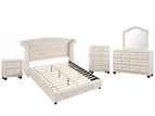 Beige / 5 Pc. Bed, Nightstand, Chest, Dresser, Mirror / Full