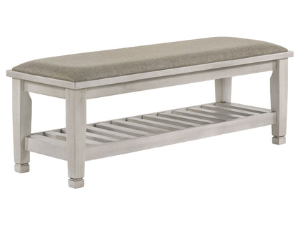 Bench With Upholstery Design - Ivory
