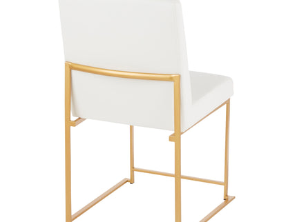 Fuji - Contemporary Stylish Frame, High Back Dining Chair (Set of 2)