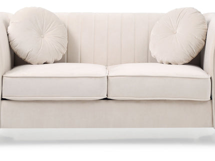 Glam Styled Micro Suede Loveseat