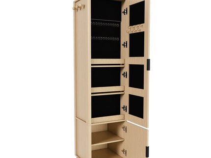 360° Rotating Makeup Cabinet With Full Length Mirror