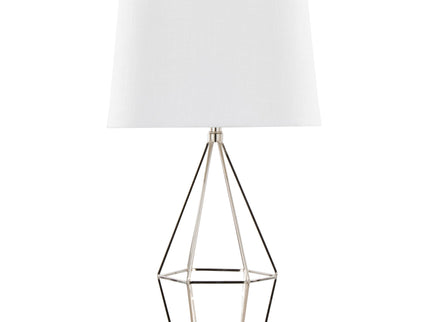 Diana - Contemporary Table Lamp (Set of 2) - Polished Nickel / Black Satin