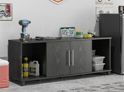 Systembuild Evolution Camberly - Shoe Storage Bench - Black Brown