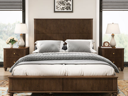 3 Piece Bedroom Set With Bed And 2 Nightstands
