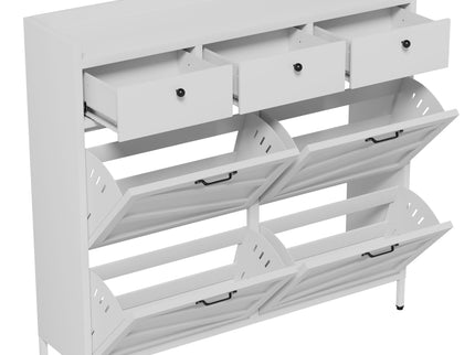Shoe Cabinet With Flip Drawers
