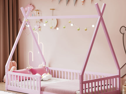 House Shaped Design Bed With Fence