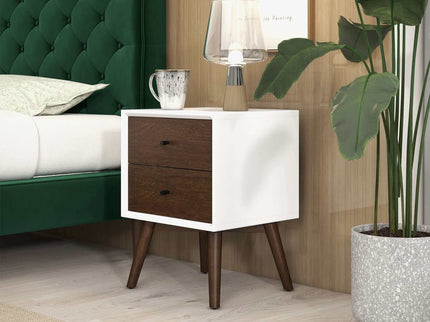 Caroline - Mid-Century Modern Style Night Stand 2 Drawer