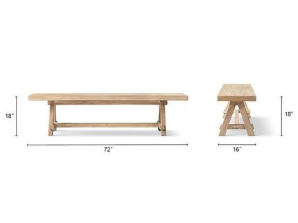 Hawthorne - Dining Bench - Natural