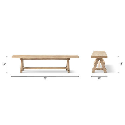 Hawthorne - Dining Bench - Natural