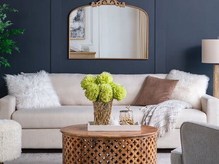 Arch Mirror, Baroque Inspired Wall Decor For Bathroom, Bedroom, Living Room