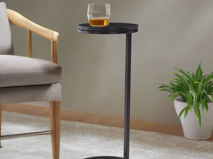 Yancey - Round Accent Table - Antique Bronze