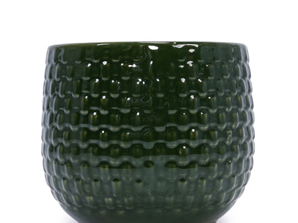 3 Pieces Flowerpot, Planter For Patio, Garden Or Windowsills - Dark Green