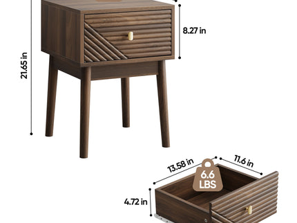 Medieval - Bedside Table - Walnut