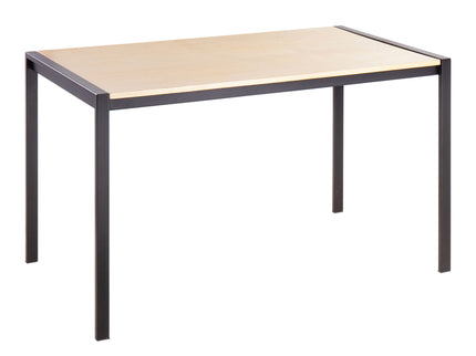 Fuji Boyne - 5 Piece Contemporary Dining Set - Black / Natural / Cream