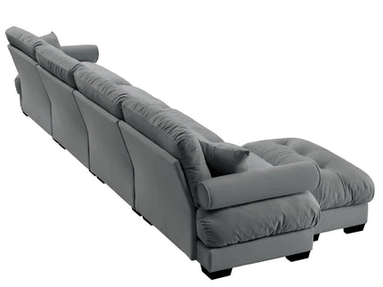 Super Comfort Oversized Modular Sectional Sofa With Movable Ottoman