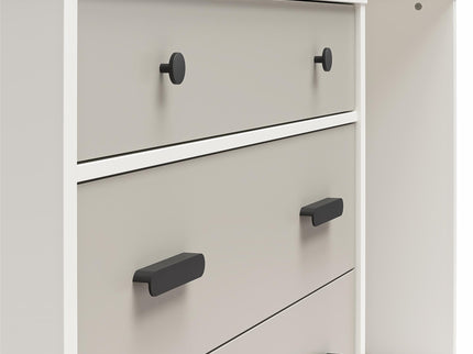 Valencia - 3 Drawer Dresser And Desk - Taupe