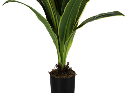 47" Tall, Artificial Plant, Dracaena Tree, Indoor, Faux, Fake, Floor, Greenery, Potted, Real Touch, Decorative - Green / Black