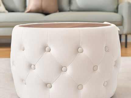 Nesting Ottomans 2 Piece With Tray, 4 In 1 Function