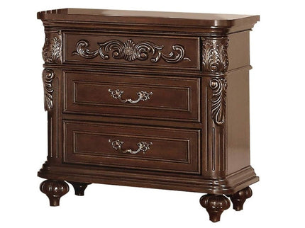 3 Piece Bedroom Set With Tufted Headboard And 2 Nightstands