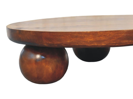 Central Ball Table - Chestnut