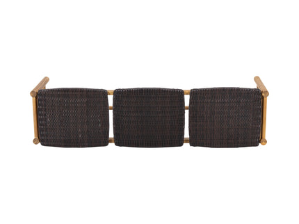 Cambria - Rustic 3 Seater Bench - Teak