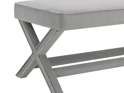 Comfort Double Bench Upholstered With X Crossed Legs