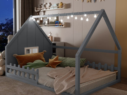 House Bed With Window And Fence