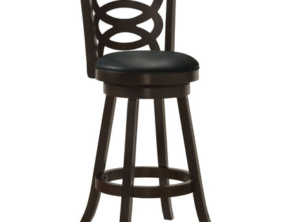 Swivel Bar Stool (Set of 2) - Black