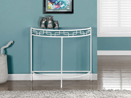 Accent Console Table For Entryway, Contemporary And Modern - White