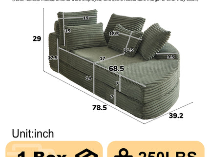 Semi Circular 2 In 1 Sofa Bed With Neck Pillow