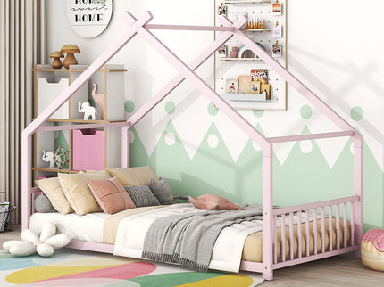 Metal House Bed
