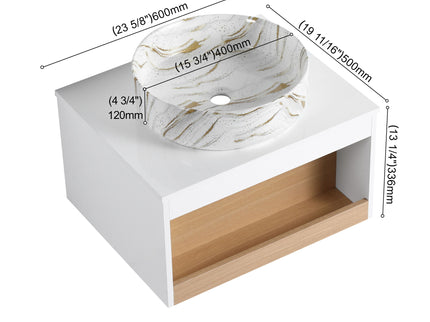Floating Bathroom Vanity With Vessel Sink