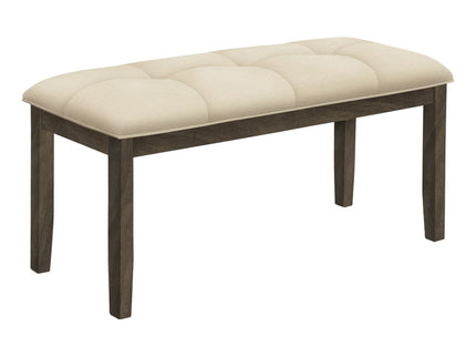Bench, Rectangular, Hallway, Upholstered, Transitional - Cream