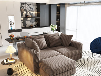Modern Comfy Upholstered Sofa Cloud Couch & Deep Seat Couches