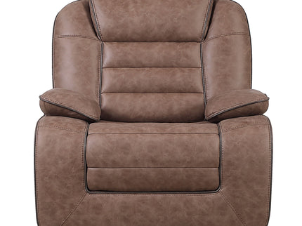 Lucius - Glider Recliner With Manual Recline - Brown