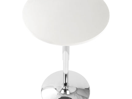 Adjustable Contemporary Bar Table - White