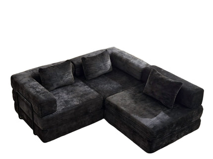Convertible Floor Sofa Bed, Boneless Modular Sectional Sofa For Living Room