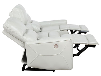 Ashland - Upholstered Power Reclining Sofa With USB Charging - Gray