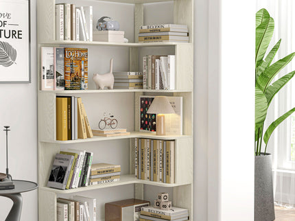 L-Shaped Corner Bookshelf