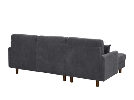 Upholstered Sectional With Toss Pillows