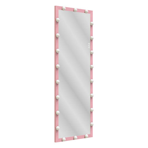 Full Length Mirror With Lights Full Body Vanity Mirror With 3 Color Modes Lighted Standing Floor Mirror For Dressing Room Bedroom Wall Mounted Touch Control