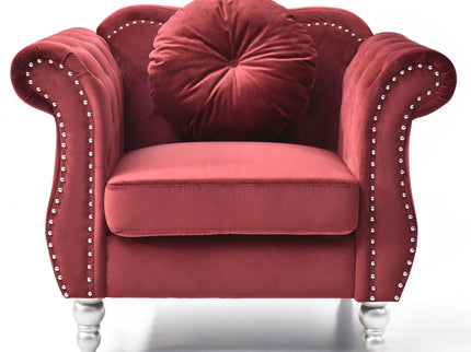 Chic Transitional Flared Arm Chair