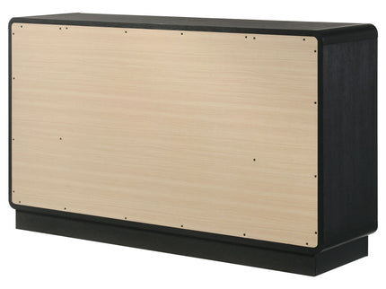 Burton - 6 Drawer Dresser Cabinet - Black