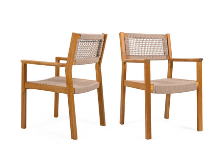 Outdoor Dining Patio Chairs (Set of 2)