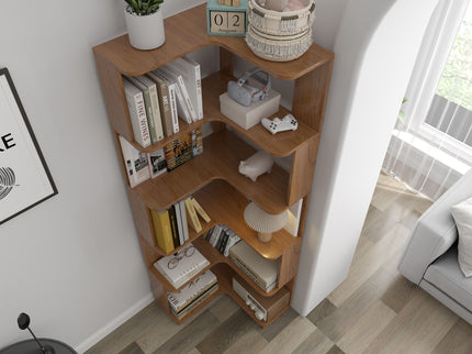 L-Shaped Corner Bookshelf