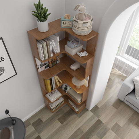 L-Shaped Corner Bookshelf
