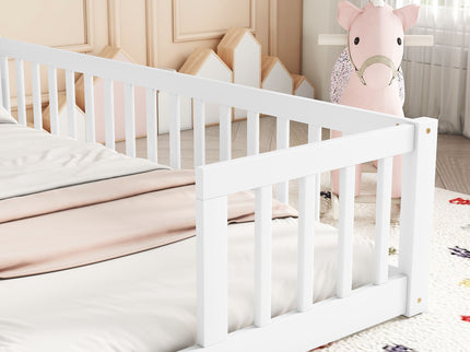 Double Floor Bed With Fence, Guardrails, Without Door