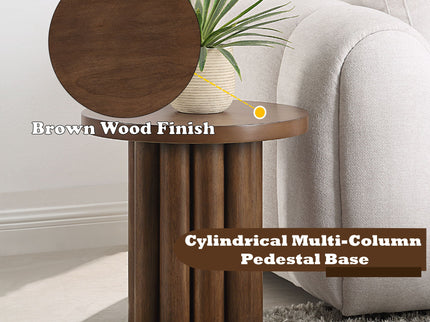 Loanna - Wooden Color End Table - Brown
