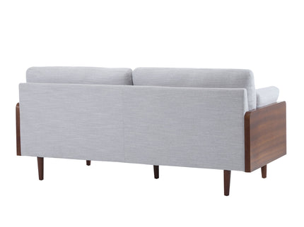 Mid Century Moderne Sofa With Wood Sides
