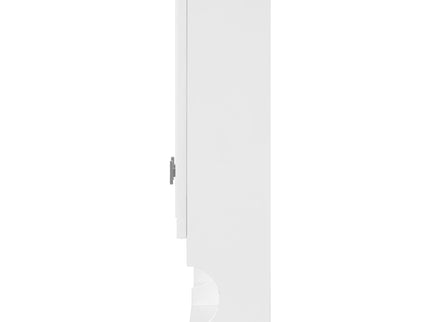 Wall Mounted Mirror Medicine Cabinet, Bathroom Storage With Doors And Open Shelves